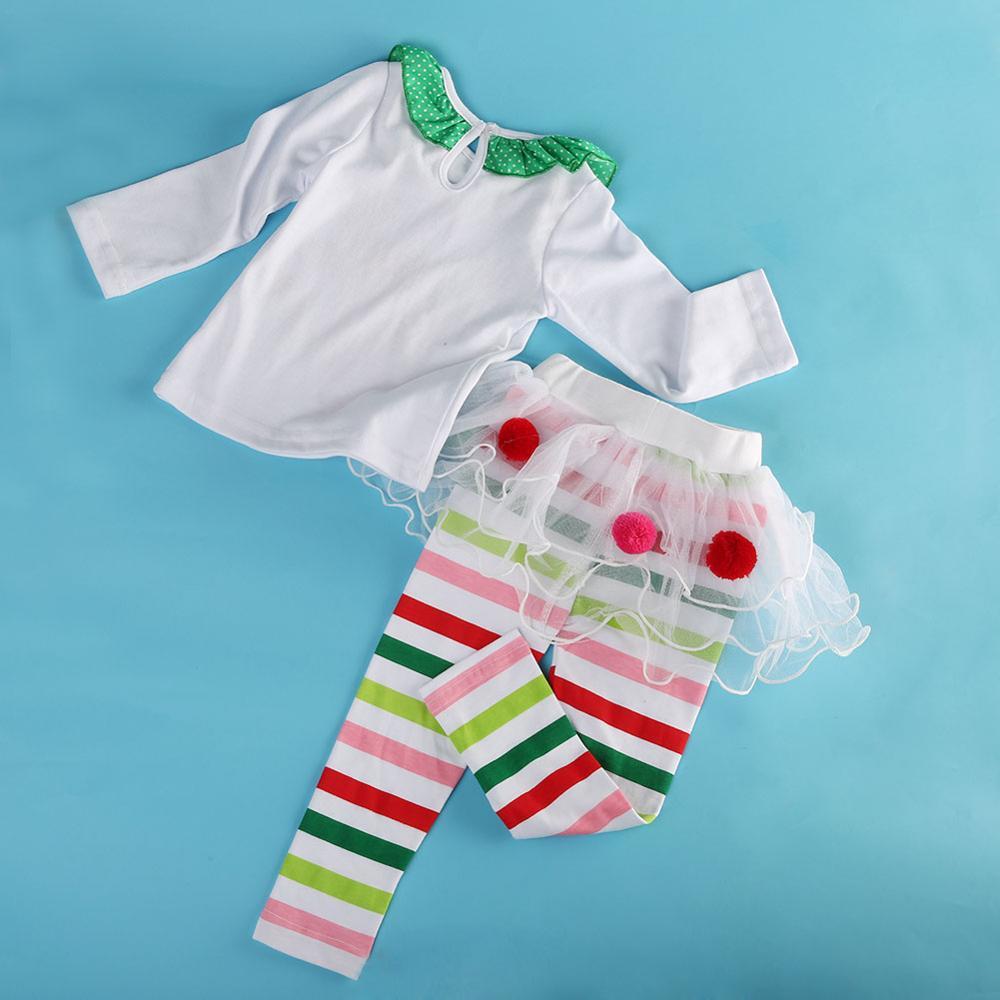 Christmas Toddler Baby Kid Girl Clothing Set Children Xmas set Reindeer Tops Tutu Skirts dress Outfits Costuems 210515