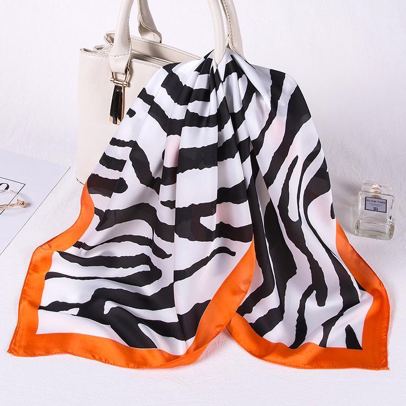 Scarves Fashion Silk Sauqre Scarf Women Printed Zebra Animal Foulard Square HeadBand Wraps 2021 Drop Ship, Blue;gray
Scarves Fashion Silk Sauqre Scarf Women Printed Zebra Animal Foulard Square HeadBand Wraps 2021 Drop Ship, Blue;gray