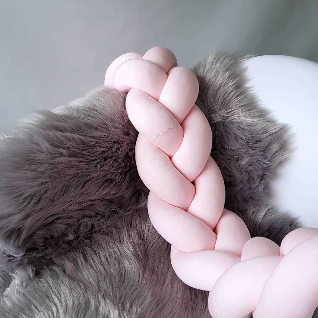 Baby Bumper Bed Braided Crib Bumpers for Boys Girls Infant Crib Protector Cot Bumper Tour De Lit Bebe Tresse Room Decor Q0828