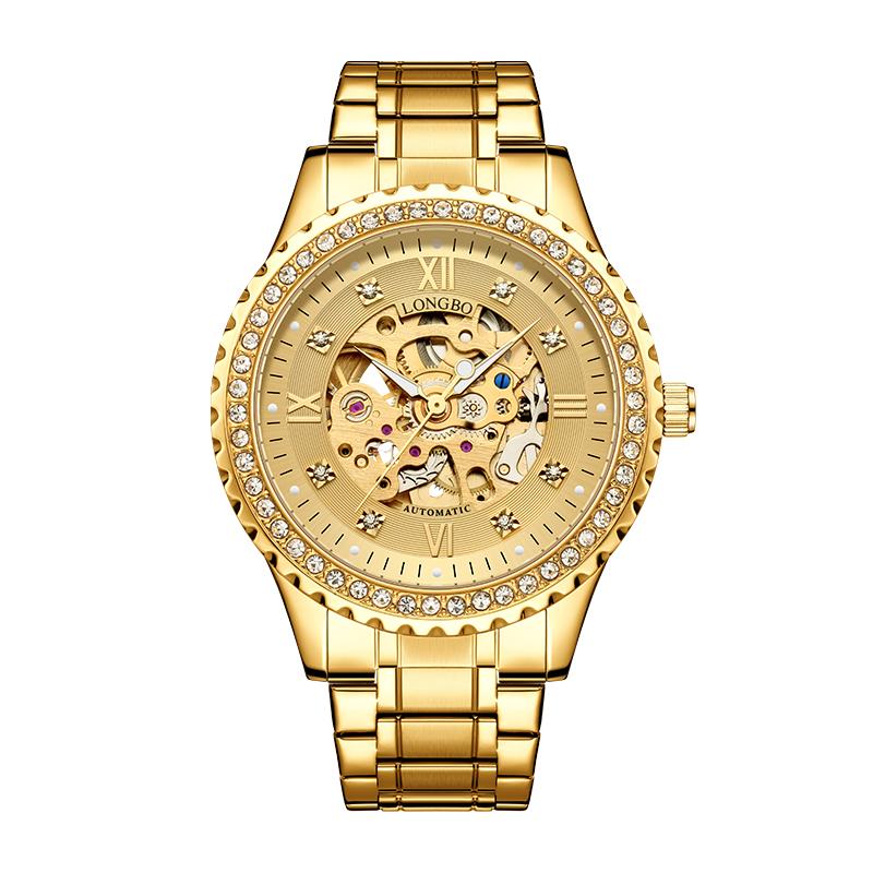 Wristwatches Longbo 83205 Fashion Mens Watches Top Stainless Steel Mechanical Watch Wrist, Leather style 3
Wristwatches Longbo 83205 Fashion Mens Watches Top Stainless Steel Mechanical Watch Wrist, Leather style 3