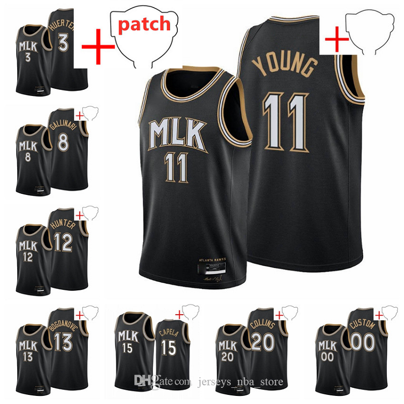 AtlantaHawksMen Trae Young De'andre Hunter John Collins Kevin Huerter Danilo Gallinari Bogdan Bogdanovic 2021 Playoffs #11 Basketball Jersey, Black;red
AtlantaHawksMen Trae Young De'andre Hunter John Collins Kevin Huerter Danilo Gallinari Bogdan Bogdanovic 2021 Playoffs #11 Basketball Jersey, Black;red