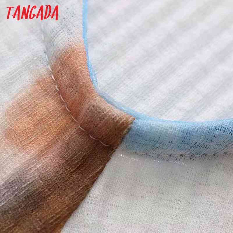 Women Tie Dye Print Summer Strap Sleeveless Ladies Pleated Midi Dress Vestidos 4N27 210416