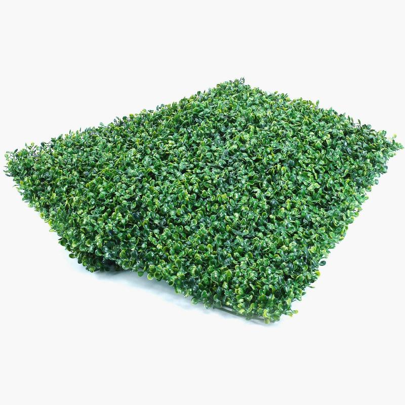 Decorative Flowers Wreaths Artificial Boxwood Panels 12 Pieces Greenery Ivy Privacy Fence Landscaping Screening Green Wall8450832