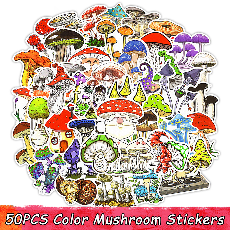 50 PSC Color Mushroom Stickers Toys for Children Anime Sticker for Scrapbook Notebook Laptop Phone Fridge Waterproof Decals Kids Gifts
50 PSC Color Mushroom Stickers Toys for Children Anime Sticker for Scrapbook Notebook Laptop Phone Fridge Waterproof Decals Kids Gifts
