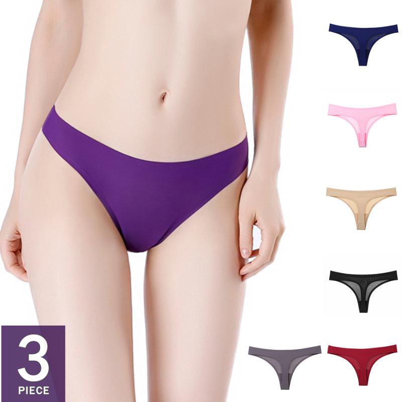 Women's Panties G-string Women Sexy Thongs Seamless Underwear Female Underpants Low Briefs Lingerie Intimates Low-Rise Tanga 3PCS/Set, Set 4
Women's Panties G-string Women Sexy Thongs Seamless Underwear Female Underpants Low Briefs Lingerie Intimates Low-Rise Tanga 3PCS/Set, Set 4