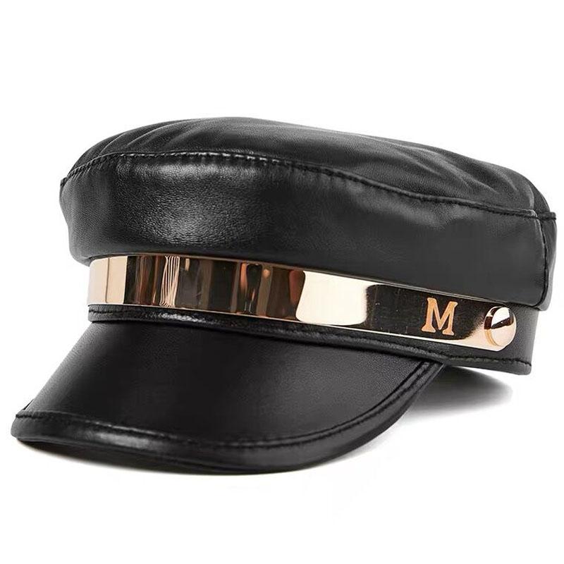 Berets Mengyumian Women Genuine Leather Military Hat Cap 2021 Style Girls Real Sheepskin Student School Caps Hats, Black
Berets Mengyumian Women Genuine Leather Military Hat Cap 2021 Style Girls Real Sheepskin Student School Caps Hats, Black