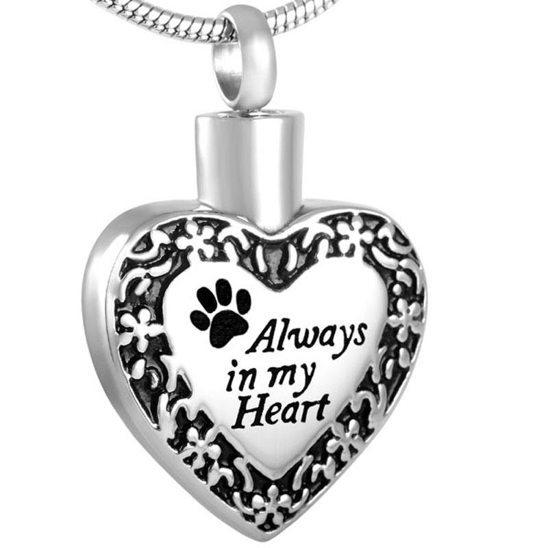 Pendant Necklaces "Always In My Heart" Print Necklace Ash Keepsake Pet Memorial Cremation Jewelry Custom Fre For Women Girls
Pendant Necklaces "Always In My Heart" Print Necklace Ash Keepsake Pet Memorial Cremation Jewelry Custom Fre For Women Girls