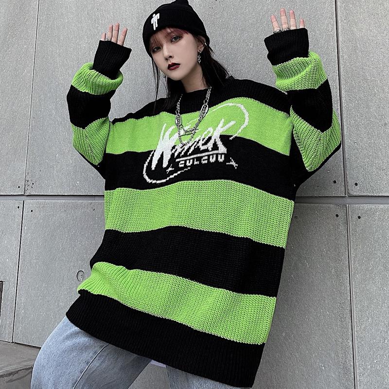 Women's Sweaters Control 47 Korean Trend Sweater Coat Large Stripe Contrast Letter Jacquard Men's And Casual Loose Knit Top, White;black
Women's Sweaters Control 47 Korean Trend Sweater Coat Large Stripe Contrast Letter Jacquard Men's And Casual Loose Knit Top, White;black