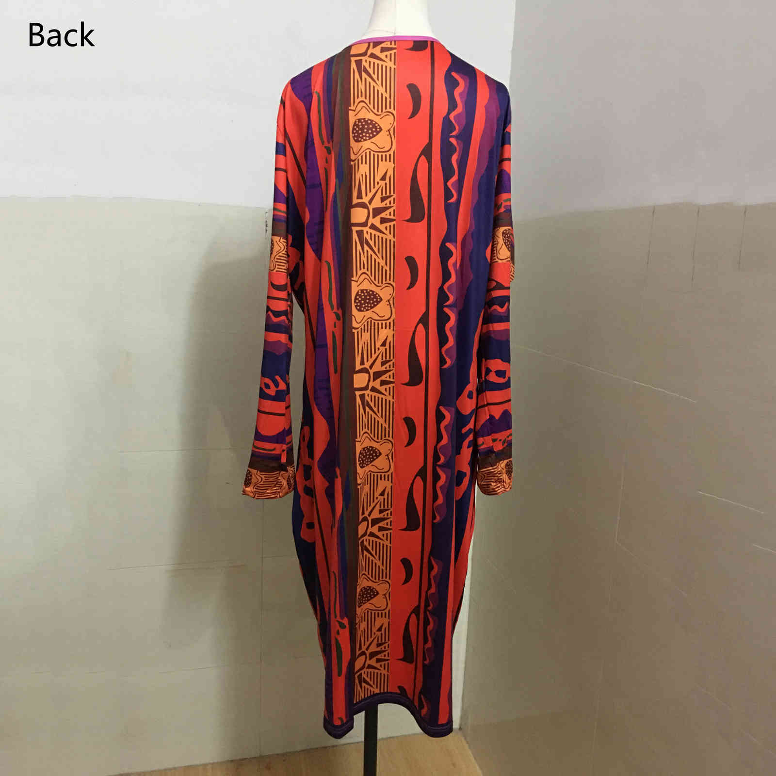 4xl 5xl Plus Size Bodycon Dress Women Full Sleeve Deep v Neck High Waist Mid Calf Sexy Evening Party Night Club Wear Vestidos 210510