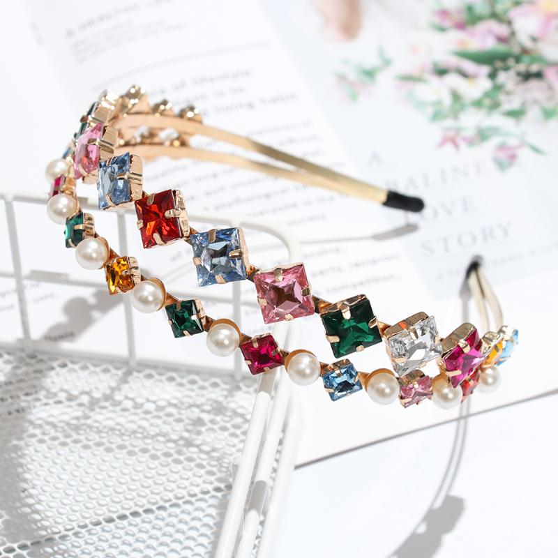 Hair Clips & Barrettes 1PC Colorful Rhinestone Headband Gem Baroque Headbands Pearl Crystal Luxury Jewelry Head Wrap Accessories, Golden;silver
Hair Clips & Barrettes 1PC Colorful Rhinestone Headband Gem Baroque Headbands Pearl Crystal Luxury Jewelry Head Wrap Accessories, Golden;silver