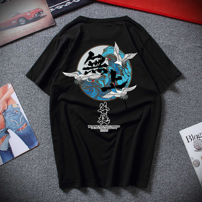New Summer Cotton T-Shirt Men T-Shirt Chinese Wind Crane Print Fashion High Quality Short Sleeve T-Shirt European Size X0621, White
New Summer Cotton T-Shirt Men T-Shirt Chinese Wind Crane Print Fashion High Quality Short Sleeve T-Shirt European Size X0621, White