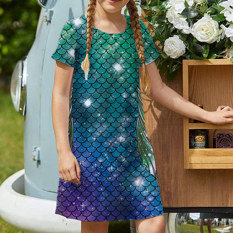 Scale wave light girls dress short-sleeved printed dress children's casual dress A-line skirt length over the knee simple, elegant and, Red;yellow
Scale wave light girls dress short-sleeved printed dress children's casual dress A-line skirt length over the knee simple, elegant and, Red;yellow