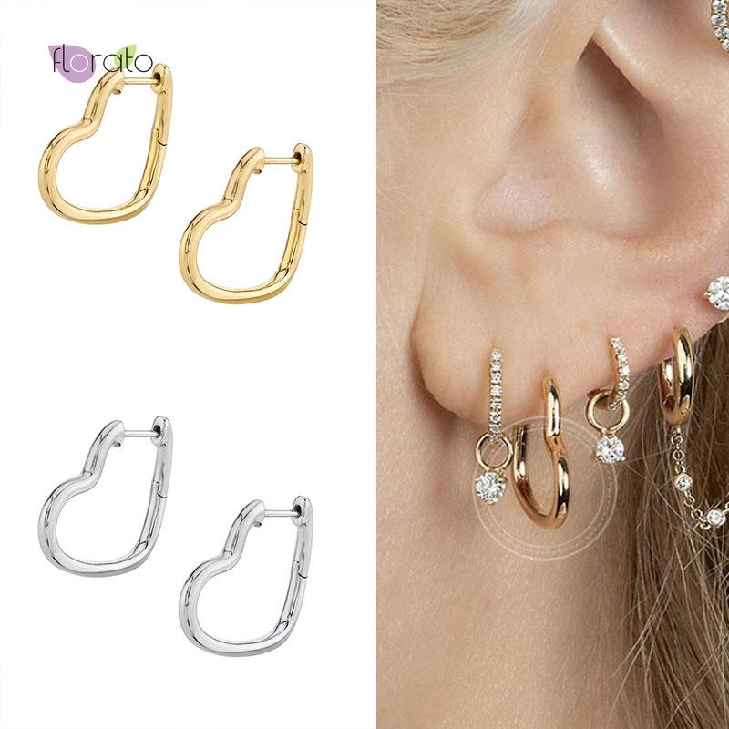 Hoop & Huggie 925 Sterling Silver Simple Heart Hoops Gold Earring Mini Piercing For Women Fashion Fine Rock Punk Jewelry Birthday Gift
Hoop & Huggie 925 Sterling Silver Simple Heart Hoops Gold Earring Mini Piercing For Women Fashion Fine Rock Punk Jewelry Birthday Gift