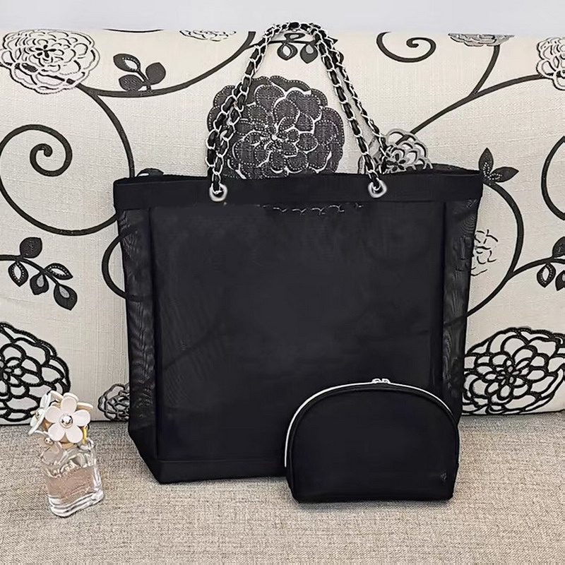 Fashion women black Large-capacity mesh shopping bag classic chain bags storage cosmetic box for ladies favorite vogue items vip gifts
Fashion women black Large-capacity mesh shopping bag classic chain bags storage cosmetic box for ladies favorite vogue items vip gifts
