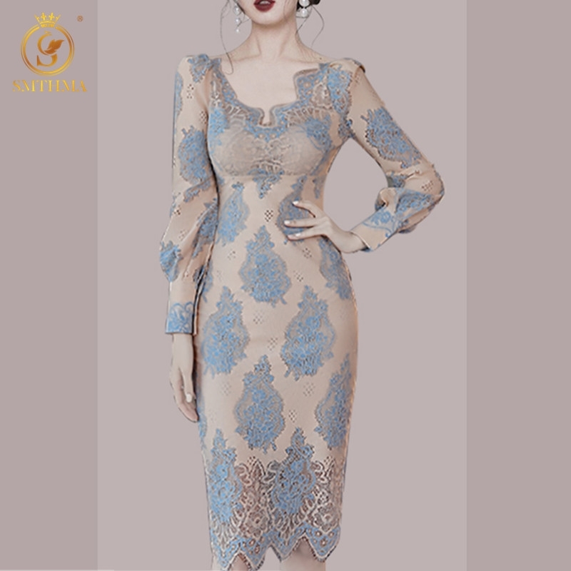 Fashion Korean Chic Style Ladies Temperament Dress Women' Lace Hollow Out V-Neck Mid-Length Slim Vestidos 210520, Photo color
Fashion Korean Chic Style Ladies Temperament Dress Women' Lace Hollow Out V-Neck Mid-Length Slim Vestidos 210520, Photo color