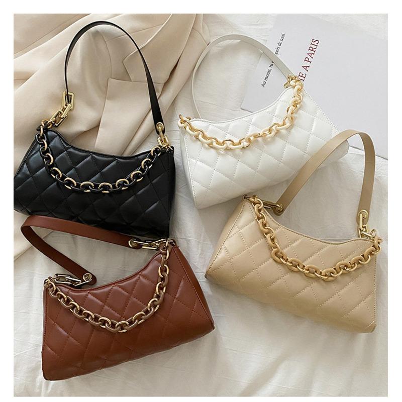 Underarm Bag Women's 2021 Single Shoulder Messenger Bags Fashion Hand-held Small Fragrance Lingge Cross Body, Black
Underarm Bag Women's 2021 Single Shoulder Messenger Bags Fashion Hand-held Small Fragrance Lingge Cross Body, Black
