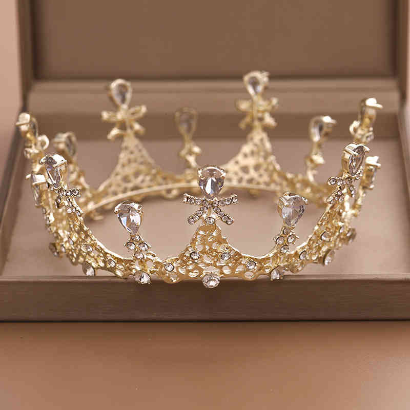 Wedding Hair Jewelry Accessories Tuan Ming Bride Zircon Whole Circle Big Crown Princess Party