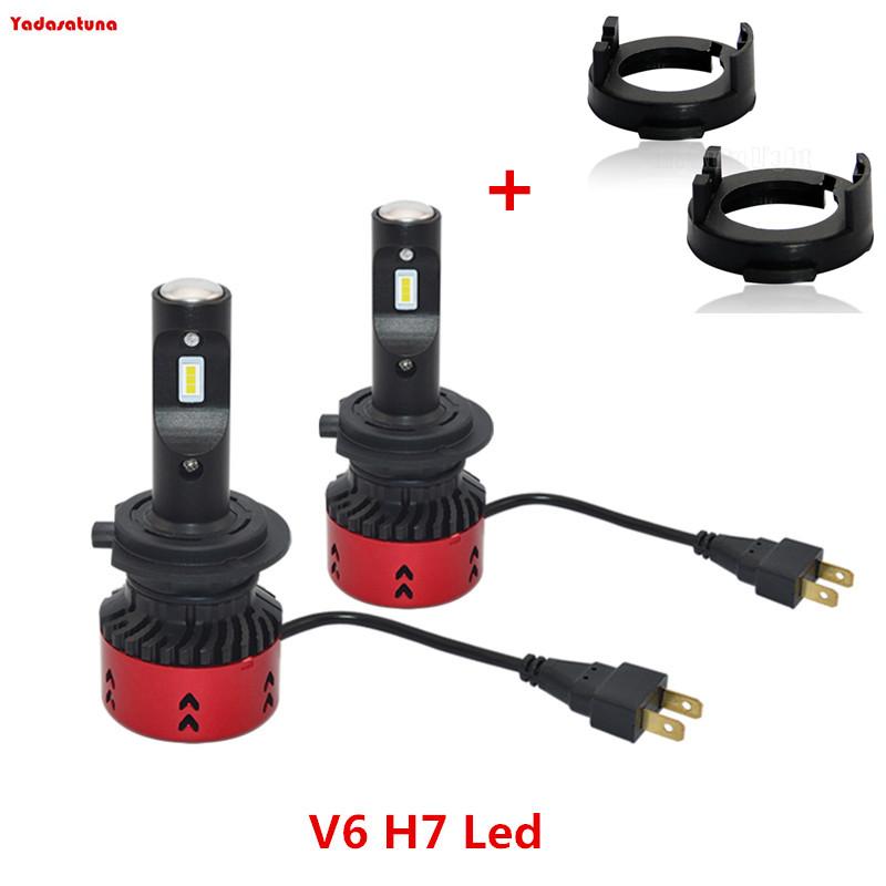 Car Headlights 1 Set 70W White Ultra H7 PX26D LED Headlight Bulbs Lampada+ Base Holder Socket Adapters Kit For Elantra Kia
Car Headlights 1 Set 70W White Ultra H7 PX26D LED Headlight Bulbs Lampada+ Base Holder Socket Adapters Kit For Elantra Kia