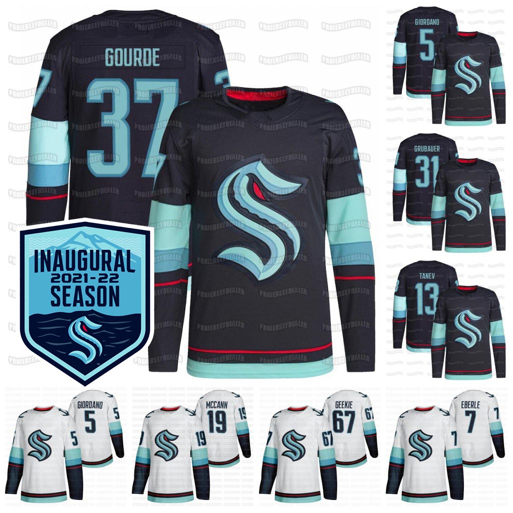 Yanni Gourde Seattle Kraken 2021-22 Inaugural Season Jersey Mark Giordano Brandon Tanev Philipp Grubauer Eberle Matthew Beniers Colin Blackwell Jeremy Lauzon, White womens s-2xl
Yanni Gourde Seattle Kraken 2021-22 Inaugural Season Jersey Mark Giordano Brandon Tanev Philipp Grubauer Eberle Matthew Beniers Colin Blackwell Jeremy Lauzon, White womens s-2xl