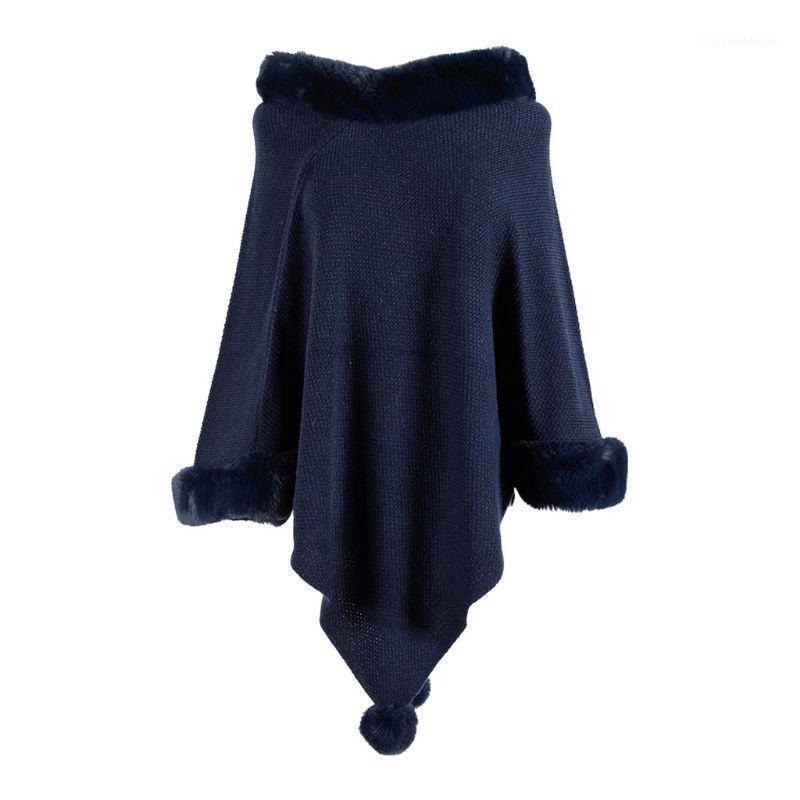 Scarves Women Winter Knitted Sweater Shawl Wrap Plush Trimmed Pompom Tassel Poncho Cape1
Scarves Women Winter Knitted Sweater Shawl Wrap Plush Trimmed Pompom Tassel Poncho Cape1