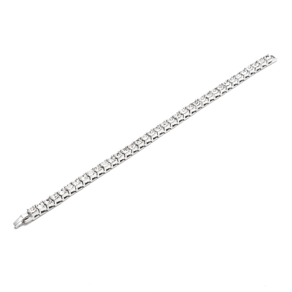 Noter Luxury Cubic Zirconia Tennis Bracelet Charms Gold Silver Color Hip Hop Braclet For Mens Women Rock Jewelry Pulsera