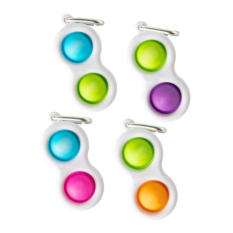 Baby Fidget Toys Simple Dimple Sensory Toys Silicone Flipping Board Brain Teasers Best Gifts Educational Toy For Kids Party Favor FY7650