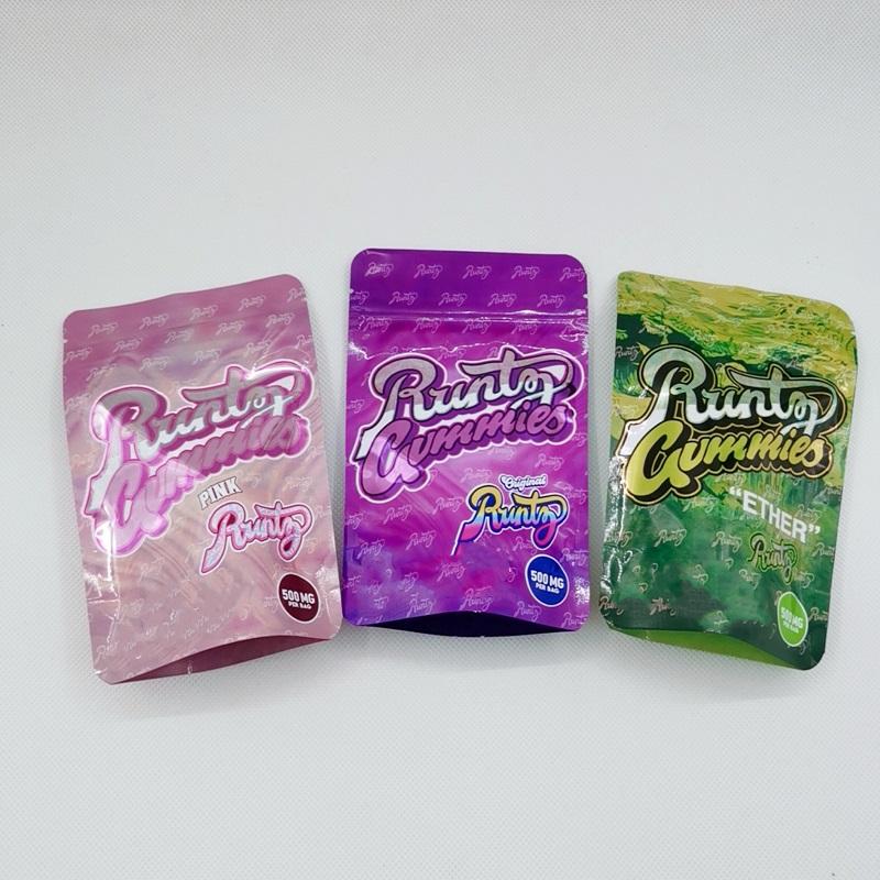 Empty Ziplock Bags 500mg Runtz Mylar Bag Soft Touch Childproof Smell Proof 3.5g Edibles Packages for Dry Herb Flowers
Empty Ziplock Bags 500mg Runtz Mylar Bag Soft Touch Childproof Smell Proof 3.5g Edibles Packages for Dry Herb Flowers