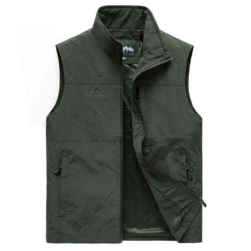 Men's Vests Arrival Men Sleeveless Vest Summer Spring Autumn Casual Travels Vest Outdoors Multi-pockets Vest Waistcoat Male 211105