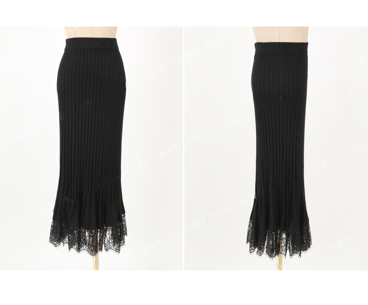 Autumn and winter 2PCS Set Women Knitted Long Sleeves Splicing Lace Single Breasted Sweater top + skirt two piece 210506