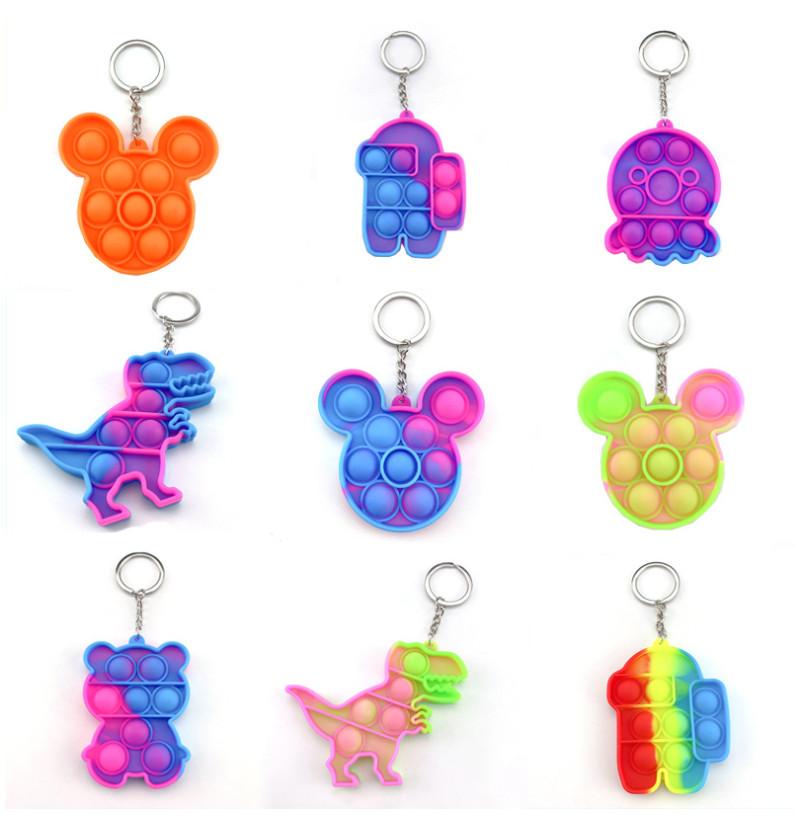 Fidget Toy Party Favor Sensory Jewelry key Chains Push Poo its Bubble Poppers Cartoon Simple Dimple toys Keychain Stress Reliever
Fidget Toy Party Favor Sensory Jewelry key Chains Push Poo its Bubble Poppers Cartoon Simple Dimple toys Keychain Stress Reliever