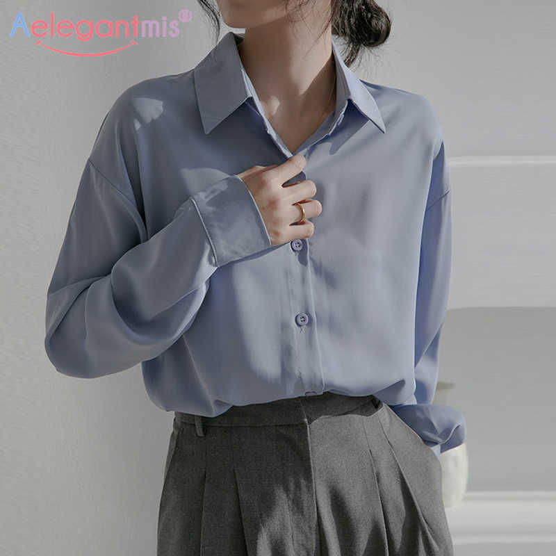 Aeleagntmis Korean Vintage Office Lady Blouse Women Soft White Shirts Elegant Chic Loose Casual Solid Long Sleeve Tops OL Spring 210607
Aeleagntmis Korean Vintage Office Lady Blouse Women Soft White Shirts Elegant Chic Loose Casual Solid Long Sleeve Tops OL Spring 210607