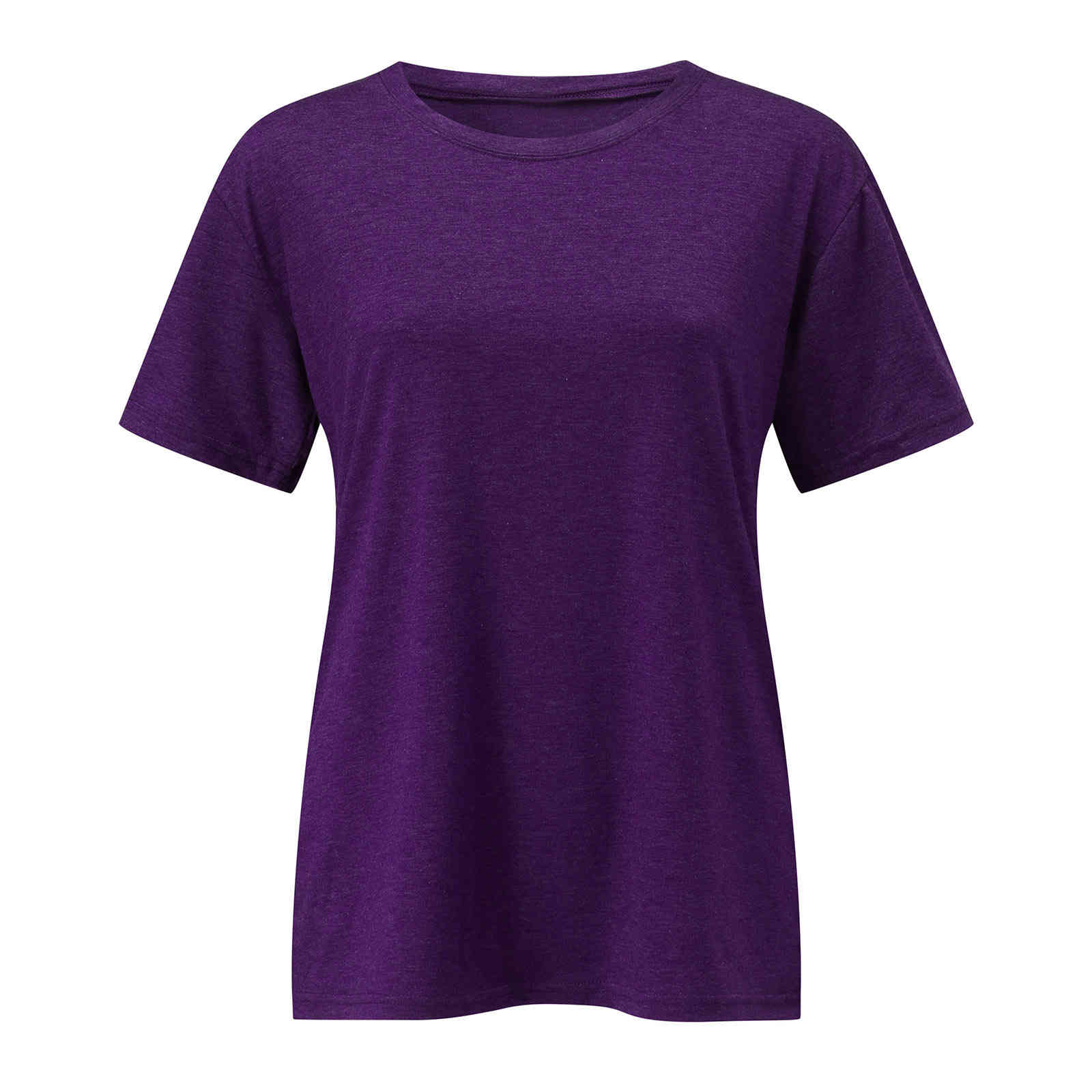 large loose style short sve women's color cotton frh loose round neck t-shirt, White
large loose style short sve women's color cotton frh loose round neck t-shirt, White
