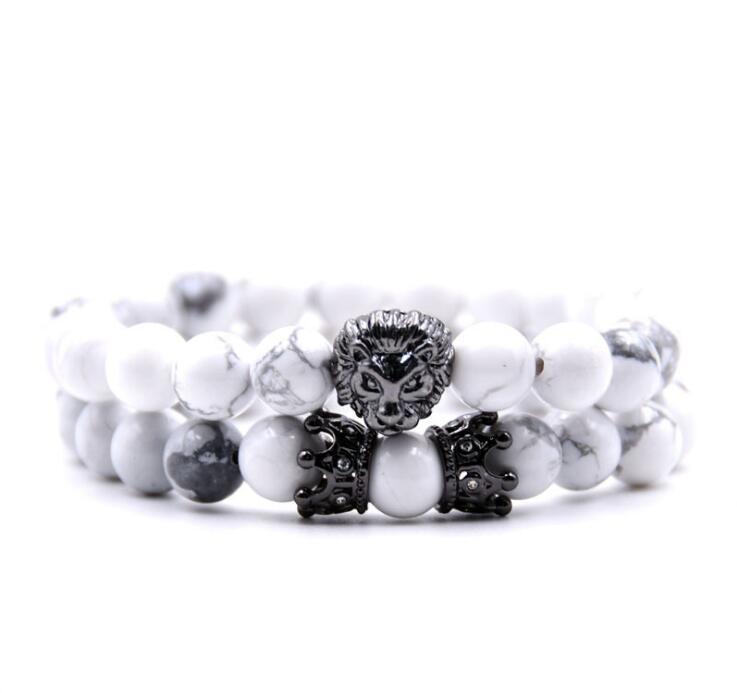 2021 bead Charm bracelet buddha bracelets paracord natural stone lion bracelet men pulseras hombre bracciali uomo mens bracelets GC149