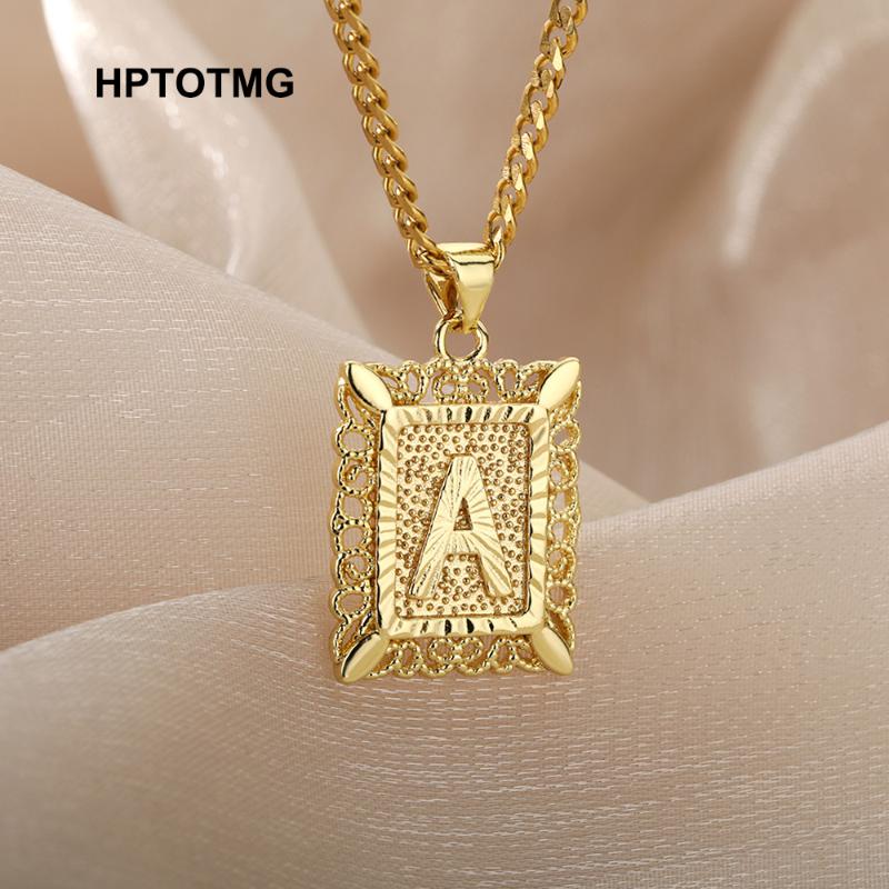 Pendant Necklaces Classic Initial Letter A-Z Necklace For Women Gold Choker Chain Stainless Steel Jewelry Gifts Year 2022
Pendant Necklaces Classic Initial Letter A-Z Necklace For Women Gold Choker Chain Stainless Steel Jewelry Gifts Year 2022