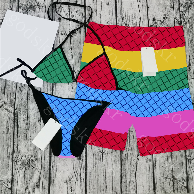 Colorful Letter Bikini Set Shorts Fashion Women Men Swimwear Beach Pant Textile Outdoor Couple Must Swimsuit Suit, Please me contact me real pictures
Colorful Letter Bikini Set Shorts Fashion Women Men Swimwear Beach Pant Textile Outdoor Couple Must Swimsuit Suit, Please me contact me real pictures