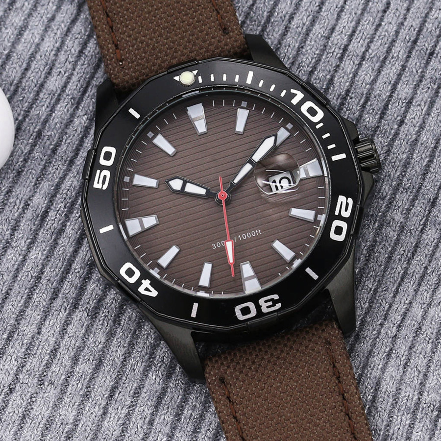Brand Watch Men Canvas Strap Quartz wrist Watches TA88, All black 
Brand Watch Men Canvas Strap Quartz wrist Watches TA88, All black