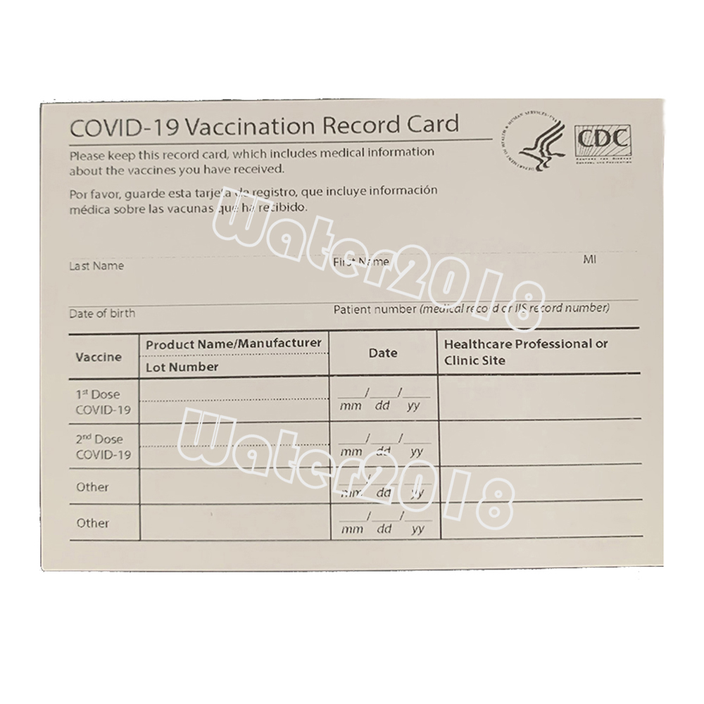 4*3inch CDC Paper Vaccination Card Files Vaccinated Record Cards Business Cardes Fills Fast delivery
4*3inch CDC Paper Vaccination Card Files Vaccinated Record Cards Business Cardes Fills Fast delivery