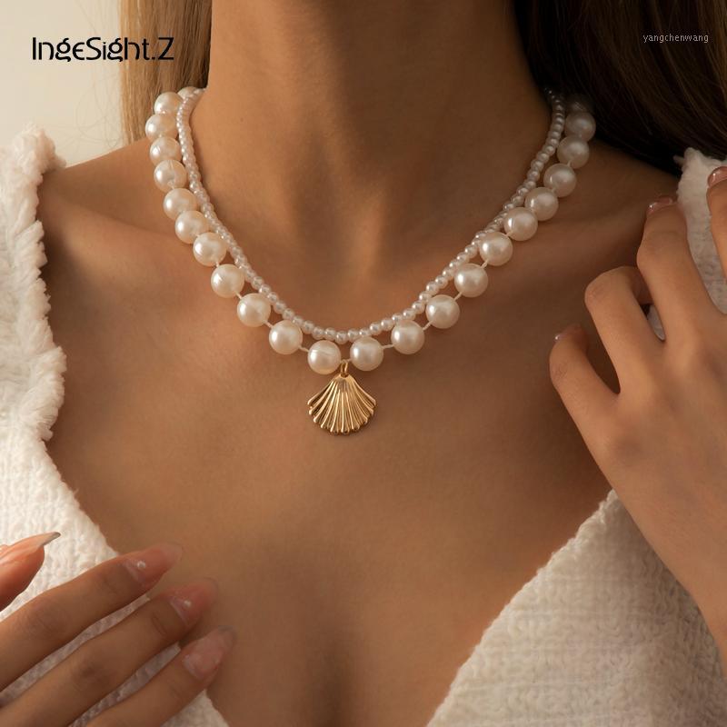 IngeSight.Z Multi Layered Boho Imitation Pearl Choker Necklace Collar Shell Scallop Cowrie Pendant Necklaces For Women Jewelry Chains
IngeSight.Z Multi Layered Boho Imitation Pearl Choker Necklace Collar Shell Scallop Cowrie Pendant Necklaces For Women Jewelry Chains