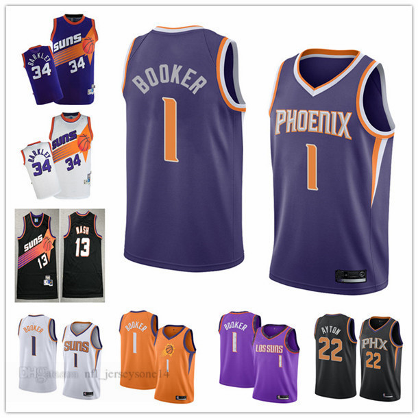 Mens women youth phoenixSuns1 DevinBooker 22 DeandreAyton 34 CharlesBarkley Nash white black Throwback City Basketball jersey
Mens women youth phoenixSuns1 DevinBooker 22 DeandreAyton 34 CharlesBarkley Nash white black Throwback City Basketball jersey