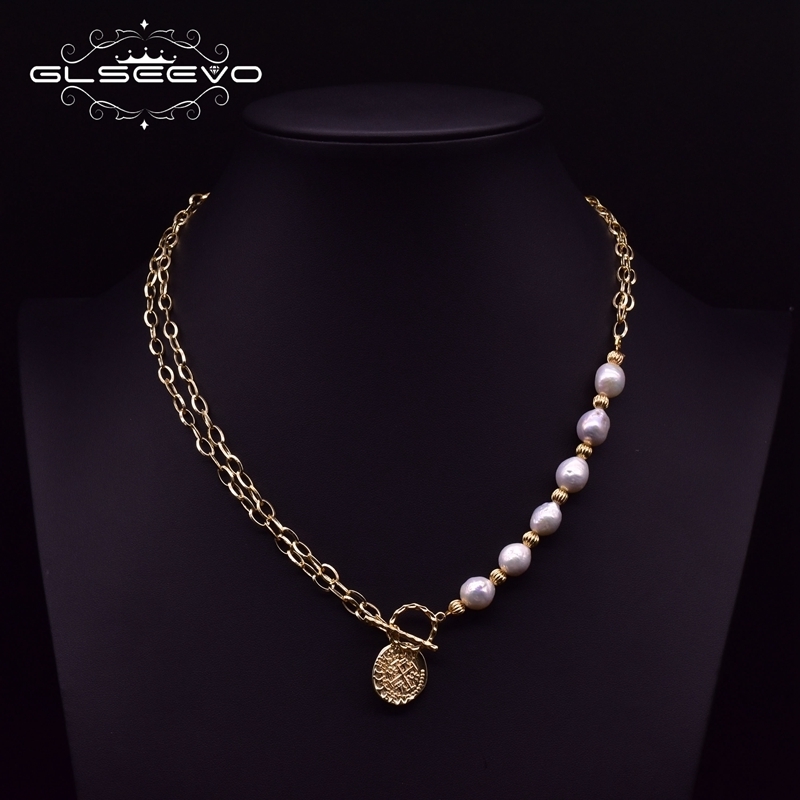 GLSEEVO Handmade Fresh Water Pearls 2 Layer Chains Asymmetry Pendant Necklace Women Girls Bohemia Jewellery For Party GN0196
GLSEEVO Handmade Fresh Water Pearls 2 Layer Chains Asymmetry Pendant Necklace Women Girls Bohemia Jewellery For Party GN0196