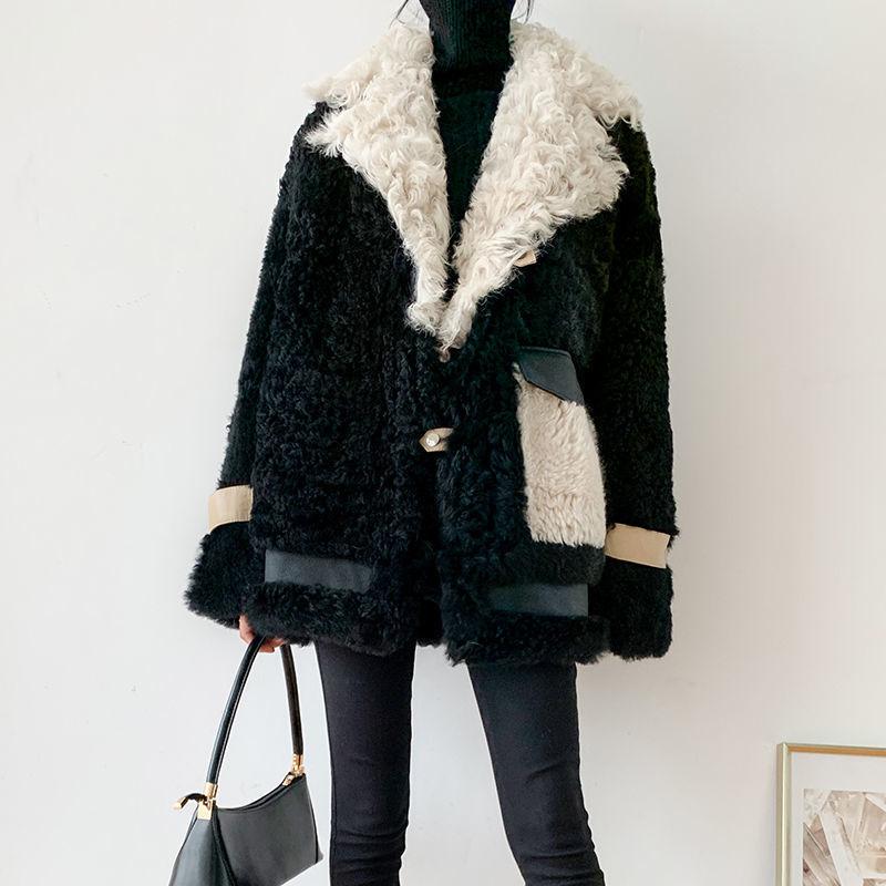 Women's Fur & Faux Women Autumn Winter Lamb Wool Coat Female Thick Warm Soft Fake Jacket Overcoat Casual Outerwear Fashion 2021, Black
Women's Fur & Faux Women Autumn Winter Lamb Wool Coat Female Thick Warm Soft Fake Jacket Overcoat Casual Outerwear Fashion 2021, Black