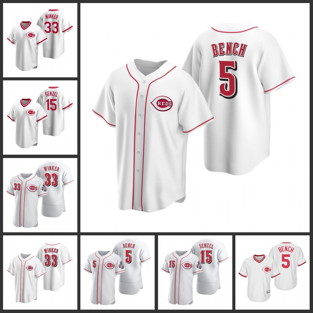 Cincinnati Reds Men Jesse Winker Johnny Bench Nick Senzel Women Youth Jersey Cincinnati Reds Men Jesse Winker Johnny Bench Nick Senzel Women Youth Jersey
