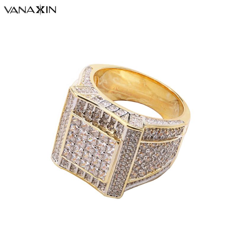 Cluster Rings VANAXIN 925 Sterling Silver Gold Color Hip Hop Iced Cubic Zirconia Luxury Ring Mens Fashion Finger Bling Jewelry
Cluster Rings VANAXIN 925 Sterling Silver Gold Color Hip Hop Iced Cubic Zirconia Luxury Ring Mens Fashion Finger Bling Jewelry