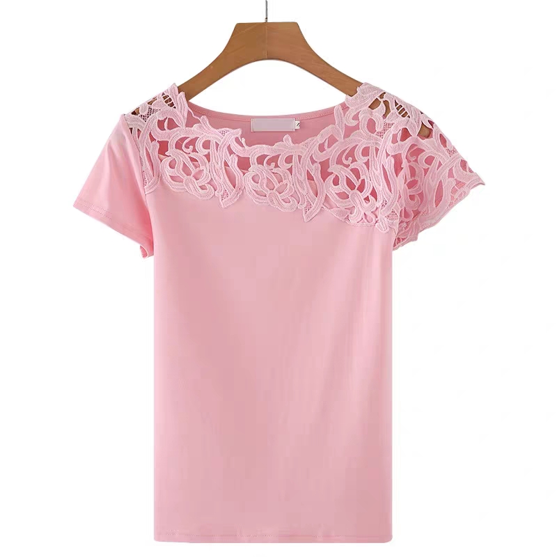 Design White T Shirt Women Hollow out Lace Ladies Summer Top Korean Women Clothes Solid color Short sleeve Casual XS, Black
Design White T Shirt Women Hollow out Lace Ladies Summer Top Korean Women Clothes Solid color Short sleeve Casual XS, Black