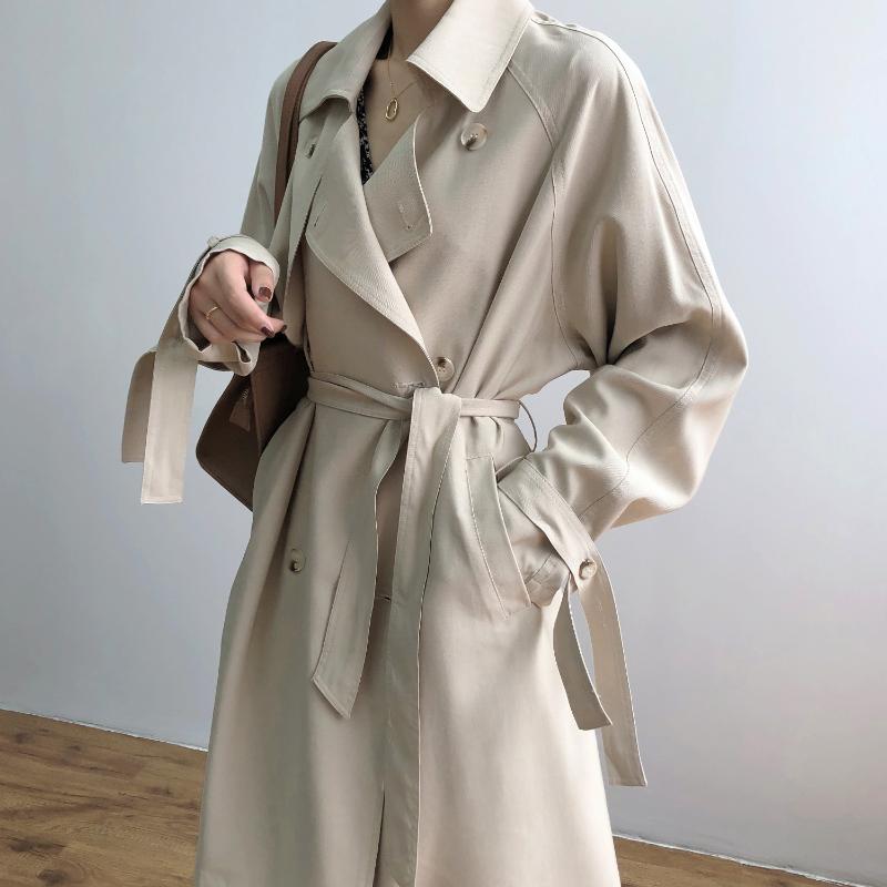 Women's Trench Coats Nice Women Long Coat With Belt Turn Down Collar Casual Cotton Femme Casaco Abrigo Streetwear, Beige
Women's Trench Coats Nice Women Long Coat With Belt Turn Down Collar Casual Cotton Femme Casaco Abrigo Streetwear, Beige