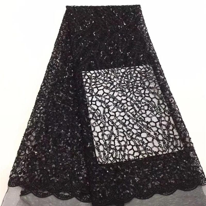 Ribbon African Lace Fabric Wedding 2021 High Quality Laces French Nigerian Net Pure Black Sequin For Party
Ribbon African Lace Fabric Wedding 2021 High Quality Laces French Nigerian Net Pure Black Sequin For Party