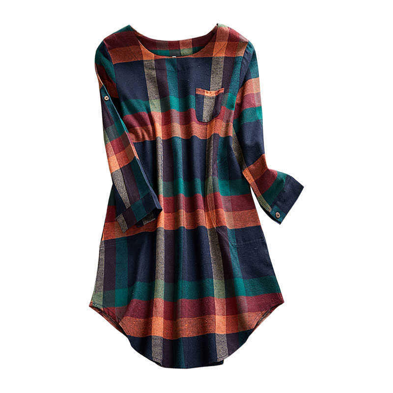Oversized Plaid Print Pocket Long Sleeve O Neck Loose Fashion Dress Women Casual Streetwear Beach Plus Size Party Dresses 210608, Red blue plaid
Oversized Plaid Print Pocket Long Sleeve O Neck Loose Fashion Dress Women Casual Streetwear Beach Plus Size Party Dresses 210608, Red blue plaid