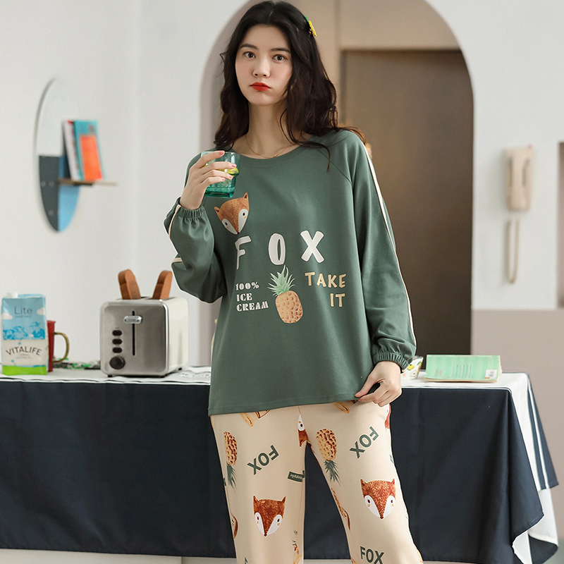 2021Womens Pajamas Set Cute Cartoon Sleepwear Women Cotton Long Sleeve Pijama Casual Homewear Pyjamas Wholesale, Black;red
2021Womens Pajamas Set Cute Cartoon Sleepwear Women Cotton Long Sleeve Pijama Casual Homewear Pyjamas Wholesale, Black;red
