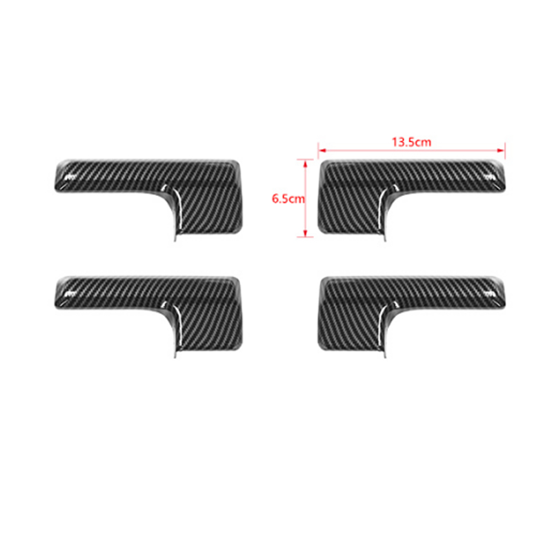 Interior Door Handle Cover Trim For Ford F150 Raptor 2009-2014 Carbon Fiber 4PCS
