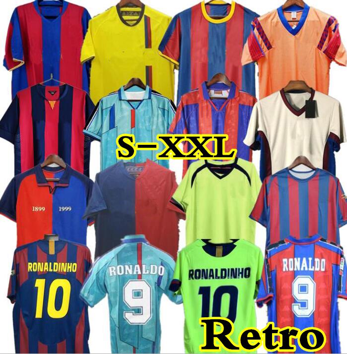 96 97 Barcelonas Retro soccer jersey 03 04 05 06 07 08 09 10 11 14 15 XAVI RONALDINHO RIVALDO GUARDIOLA PUYOL Iniesta finals maillot de foot 1899 1999 DAVID VILLA, 10-11 finals
96 97 Barcelonas Retro soccer jersey 03 04 05 06 07 08 09 10 11 14 15 XAVI RONALDINHO RIVALDO GUARDIOLA PUYOL Iniesta finals maillot de foot 1899 1999 DAVID VILLA, 10-11 finals